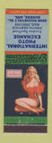 Matchbook Cover - International Photo Exchange Eugene OR Pinup #1