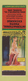 Matchbook Cover - International Photo Exchange Eugene OR Pinup #2