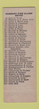 Matchbook Cover - Washie's Sunbury PA pinup