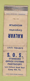 Matchbook Cover - Standard Office Systems Photocopy Camp Hill PA WORN