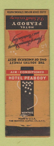 Matchbook Cover - Hotel Peabody Memphis TN WEAR