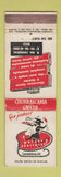Matchbook Cover - Churrascaria Gaucha Restaurant Brazil Rio De Janeiro WEAR