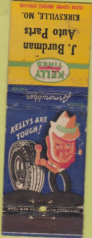 Matchbook Cover - Kelly Tires Kirksville MO