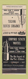 Matchbook Cover - Empire State Motel Albany NY WEAR
