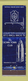 Matchbook Cover - The Down Town Club Detroit MI WEAR