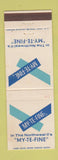 Matchbook Cover - My Te Fine Foods WEAR