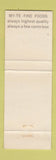 Matchbook Cover - My Te Fine Foods WEAR