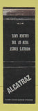 Matchbook Cover - Alcatraz Prison WEAR