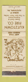 Matchbook Cover - Kutztown Fire Company PA WORN