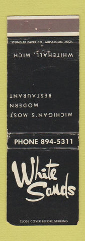 Matchbook Cover - White Sands Restaurant Whitehall MI WEAR