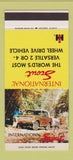 Matchbook Cover - International Scout Harvester 30 Strike SAMPLE