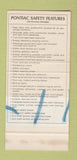 Matchbook Cover ?Š Pontiac McCoy Cadillac Alpena MI Atoll Blue 30 Strike SAMPLE