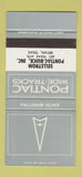 Matchbook Cover Pontiac Sellstrom Buick Bryan TX Pallad. Silver 30 Strike SAMPLE