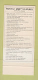 Matchbook Cover ?Š Pontiac Sadler Emporia VA Sierra Yellow 30 Strike SAMPLE