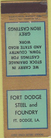 Matchbook Cover - Fort Dodge IA Steel Foundry