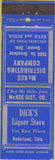 Matchbook Cover - Dick's Liquor Store Nederland CO