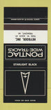 Matchbook Cover ¢ Pontiac Heyboer Fremont MI Starlight Black 30 Strike SAMPLE