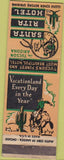 Matchbook Cover - Santa Rita Hotel Tucson AZ cactus