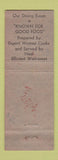 Matchbook Cover - Hotel US Grant Mattoon IL