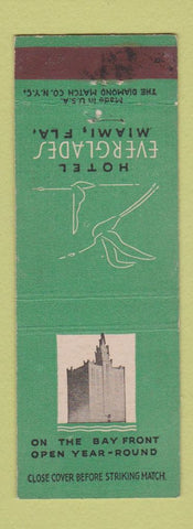 Matchbook Cover - Hotel Everglades Miami FL