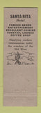 Matchbook Cover - Santa Rita Hotel Tucson AZ cactus