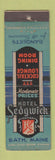 Matchbook Cover - Hotel Sedgwick Bath ME WEAR