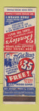 Matchbook Cover - Bentley's Clothing Milwaukee WI
