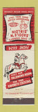 Matchbook Cover - Clyde Chesney's Saddle n Sirloin Santa Rosa CA WEAR