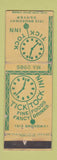 Matchbook Cover - Tick Tock Inn Denver Colorado WORN