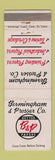 Matchbook Cover - Birmingham & Prosser Printing Papers Twine