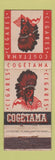 Matchbook Cover - Cogetama Cigars Tobacco Indian Belgium