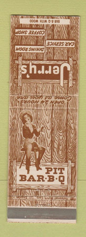 Matchbook Cover - Jerry's BBQ Compton Buena Park CA girlie