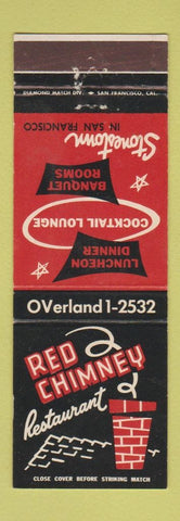 Matchbook Cover - Red Chimney Restaurant San Francisco CA