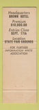 Matchbook Cover - National Polled Hereford Cattle Show Louisville KY 1951 WEAR