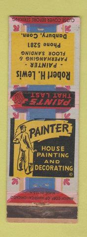 Matchbook Cover - Robert Lewis Painting Danbury CT WEAR