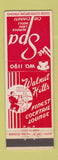 Matchbook Cover - The Spa Kemper Lane Hotel Cincinnati OH