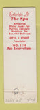 Matchbook Cover - The Spa Kemper Lane Hotel Cincinnati OH
