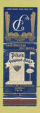 Matchbook Cover - Pike's Verdugo Oaks Glendale CA WORN