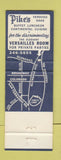 Matchbook Cover - Pike's Verdugo Oaks Glendale CA WORN