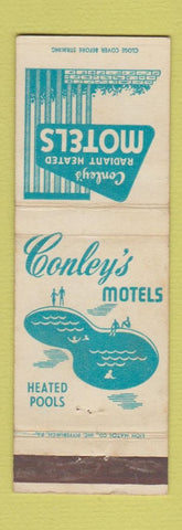 Matchbook Cover - Conley's Motels Irwin Pittsburgh PA