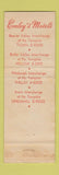 Matchbook Cover - Conley's Motels Irwin Pittsburgh PA