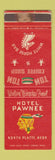 Matchbook Cover - Hotel Pawnee North Platte NE Indian WEAR