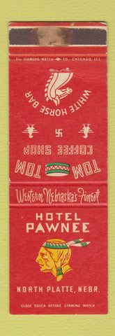 Matchbook Cover - Hotel Pawnee North Platte NE Indian WEAR