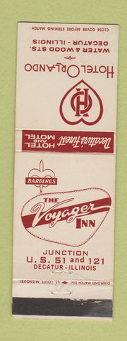Matchbook Cover - Hotel Orlando Deactur IL