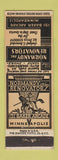 Matchbook Cover - Normandy Renovators Minneapolis MN tailor