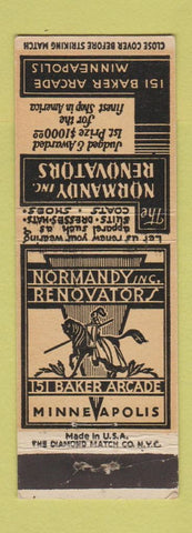 Matchbook Cover - Normandy Renovators Minneapolis MN tailor
