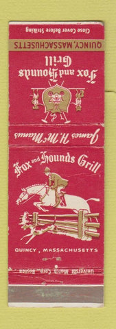 Matchbook Cover - Fox and Hounds Grill Quincy MA