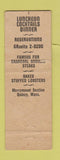 Matchbook Cover - Fox and Hounds Grill Quincy MA
