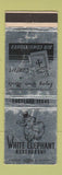 Matchbook Cover - White Elephant Restaurant Eastland TX WEAR