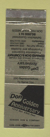 Matchbook Cover - Edward Don Food Service Equipment WEAR